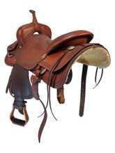 SOLD 2025/12/01j 16.5Inch Used Bowden Leather Co Ranch Saddle Platinum