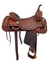 SOLD 2025/12/01j 16.5Inch Used Bowden Leather Co Ranch Saddle Platinum