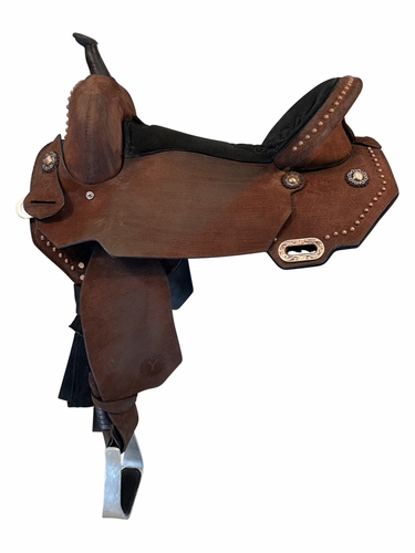 16.5Inch Used Circle Y JBN Thunderbird Treeless Barrel Saddle 3915
