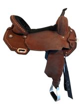 16.5Inch Used Circle Y JBN Thunderbird Treeless Barrel Saddle 3915