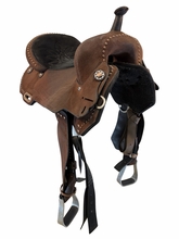 SOLD 2026/07/13 16.5Inch Used Circle Y JBN Treeless Barrel Saddle Wide Tree  3915