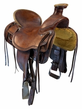 16.5Inch Used Circle Y Ranch Saddle Wide Tree 1344