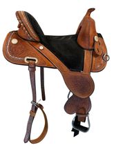 16.5Inch Used Circle Y Tammy Fischer Treeless Barrel Saddle Medium Tree 1310