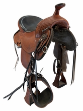 16.5Inch Used Dixieland Trail Saddle Wide Gaited Tree 121037