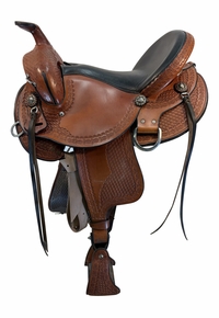 16.5Inch Used Dixieland Trail Saddle Wide Gaited Tree 121037