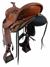16.5Inch Used Dixieland Trail Saddle Wide Gaited Tree 121037