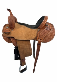 16.5Inch Used Double J Barrel Saddle Wide Tree
