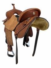 16.5Inch Used Double J Barrel Saddle Wide Tree