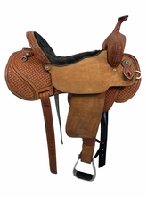 16.5Inch Used Double J Barrel Saddle Wide Tree