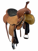 16.5Inch Used Double J Barrel Saddle Wide Tree