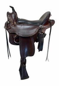 16.5Inch Used Eli Miller Trail Saddle Medium Tree