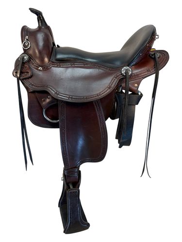16.5Inch Used Eli Miller Trail Saddle Medium Tree