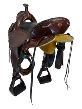 16.5Inch Used Eli Miller Trail Saddle Medium Tree
