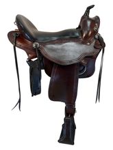 16.5Inch Used Eli Miller Trail Saddle Medium Tree