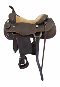 16.5Inch Used Goerge Rios Reining Saddle Medium Tree