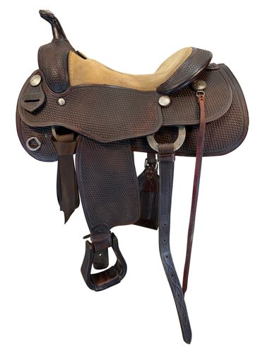 16.5Inch Used Goerge Rios Reining Saddle Medium Tree