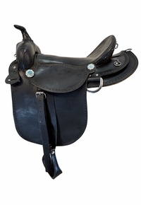16.5Inch Used Henry Miller Double Creek Trail Saddle Wide Tree 102