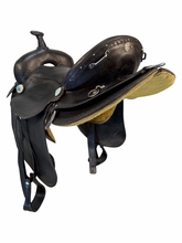 16.5Inch Used Henry Miller Double Creek Trail Saddle Wide Tree 102