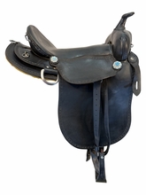 16.5Inch Used Henry Miller Double Creek Trail Saddle Wide Tree 102