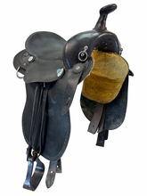 16.5Inch Used Henry Miller Double Creek Trail Saddle Wide Tree 102