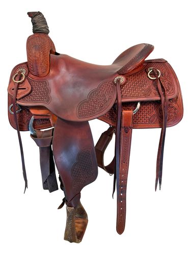 16.5Inch Used HR Hud Roberts Ranch Saddle