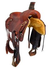 16.5Inch Used HR Hud Roberts Ranch Saddle