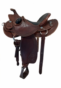 16.5Inch Used Olen Miller Ranch Saddle Medium Tree
