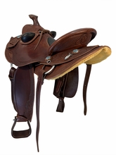 16.5Inch Used Olen Miller Ranch Saddle Medium Tree