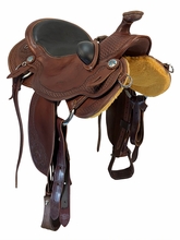 16.5Inch Used Olen Miller Ranch Saddle Medium Tree