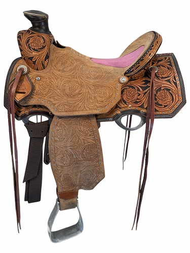 16.5Inch Used Sheridan Wade Ranch Saddle Wide Tree