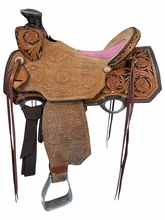 16.5Inch Used Sheridan Wade Ranch Saddle Wide Tree