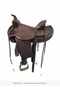 16.5Inch Used Simco Ranch Saddle Medium Tree 8692
