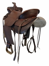 16.5Inch Used Simco Ranch Saddle Medium Tree 8692