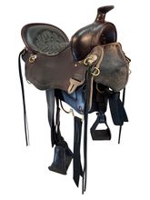 SOLD 2025/06/25  16.5Inch Used Tucker Black Mountain Gaited Trail Saddle 261