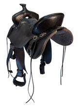 16.5Inch Used Tucker Black Mountain Gaited Trail Saddle Medium Tree 261