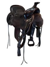 16.5Inch Used Tucker Black Mountain Gaited Trail Saddle Medium Tree 261