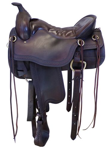 16.5Inch Used Tucker Cheyenne Frontier Trail Saddle 167