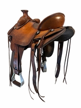 16.5Inch Used Tucker Cimarron Trail Saddle Wide Tree 287
