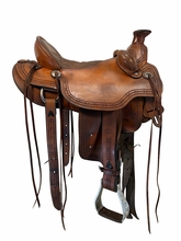 16.5Inch Used Tucker Cimarron Trail Saddle Wide Tree 287