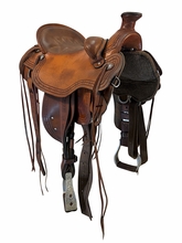 16.5Inch Used Tucker Cimarron Trail Saddle Wide Tree 287