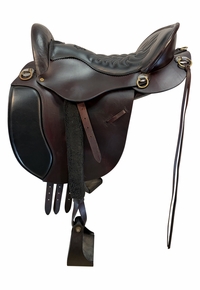 16.5Inch Used Tucker Endurance Equitation Saddle Wide Tree T 49
