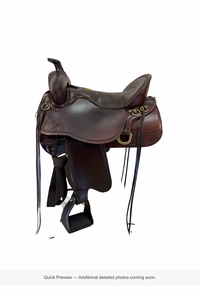16.5Inch Used Tucker Gen II High Plains Trail Saddle Wide Tree 262