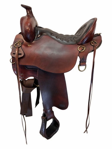 HOLD 2025/12/15c 16.5Inch Used Tucker High Plains Trail Saddle 260