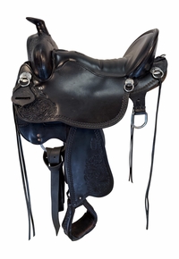 16.5Inch Used Tucker High Plains Trail Saddle Medium Tree T60