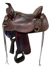 SOLD on LAYAWAY 2025/08/14 16.5Inch Used Tucker High Plains Trail Saddle T60