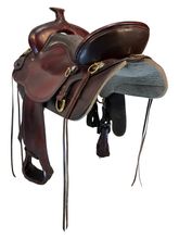SOLD on LAYAWAY 2025/08/14 16.5Inch Used Tucker High Plains Trail Saddle T60