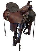 16.5Inch Used Tucker High Plains Trail Saddle Wide Tree 260