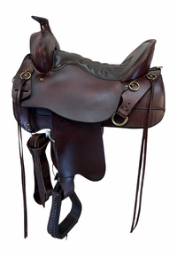16.5Inch Used Tucker High Plains Trail Saddle Wide Tree 260