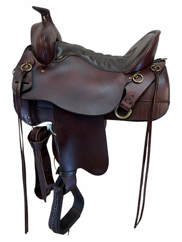 16.5Inch Used Tucker High Plains Trail Saddle Wide Tree 260