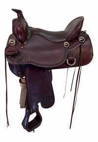 16.5Inch Used Tucker High Plains Trail Saddle Wide Tree T60